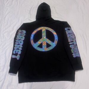 CHINATOWN MARKET Hippie‎ Hoodie Size XL Peace Love Psychedelic